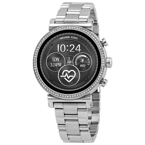 michael kors access sofie heart rate pavé sable-tone smartwatch|Amazon.com: Michael Kors Access Women's Sofie .